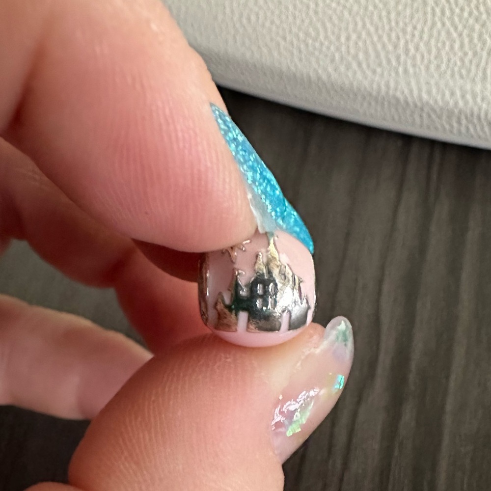 Authentic Disneyland Castle and Family Pandora Charm